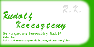 rudolf kereszteny business card
